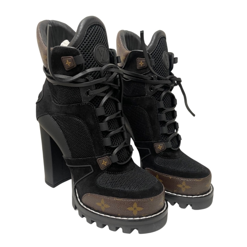 New Louis Vuitton Monogram High Heel Star Trail Boots - Picture 2 of 8